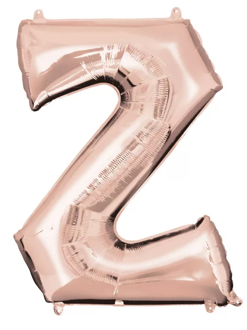 Photo du produit Ballon aluminium Lettre Z rose gold 63 X 83 cm