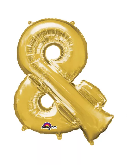 Photo du produit Ballon aluminium symbole & or
