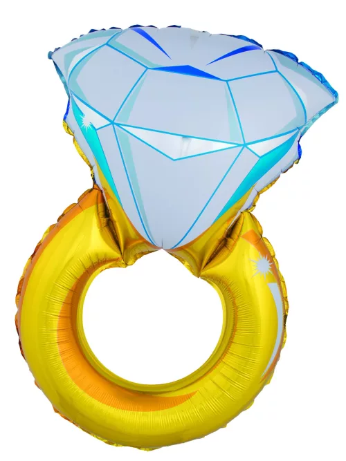 Photo du produit Ballon géant bague diamant 105 cm