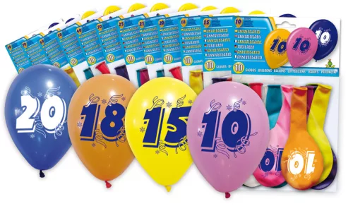 Photo du produit 8 Ballons chiffre 18