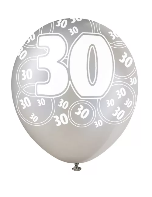 Photo du produit Ballons gris 30 ans