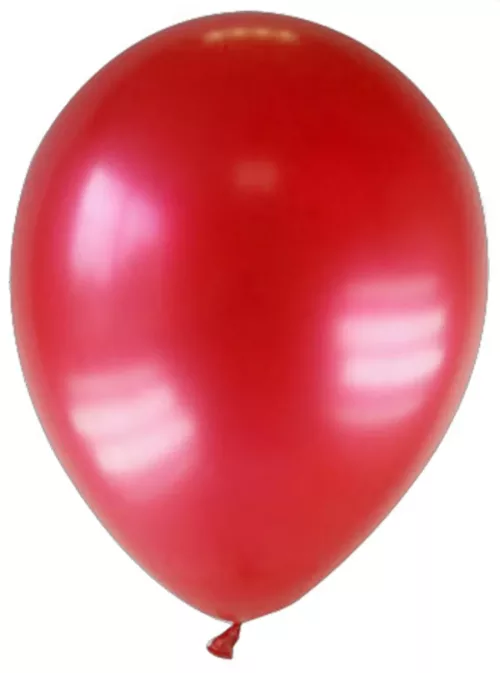 Photo du produit 12 Ballons métallisés rouges foncés 28 cm