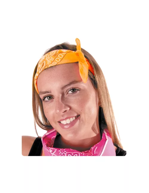 Photo du produit Bandana orange fluo adulte
