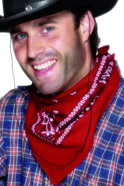 Photo du produit Bandana cowboy rouge