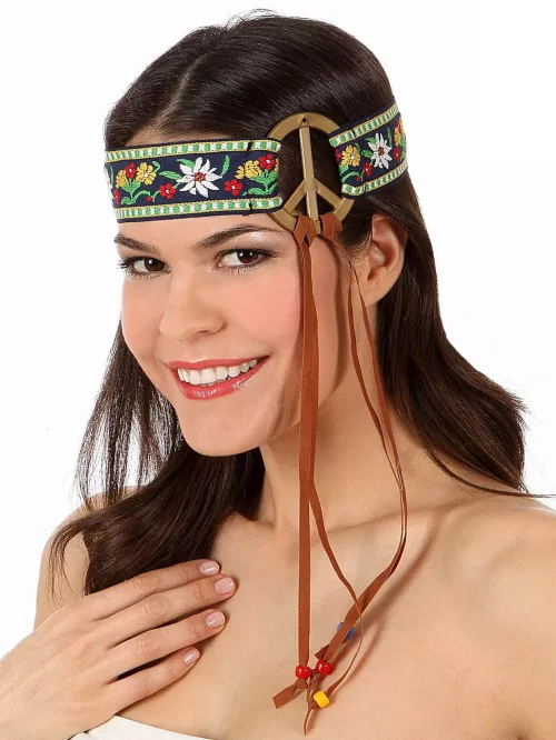 Photo du produit Bandeau hippie peace adulte