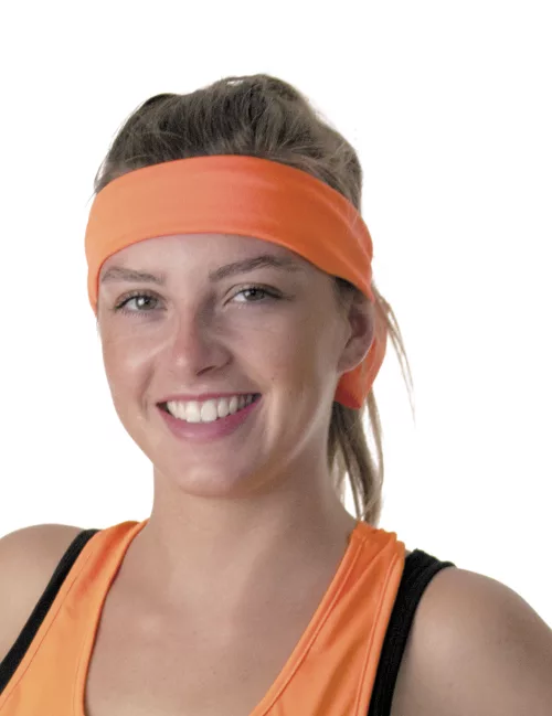 Photo du produit Bandeau orange fluo 80's adulte