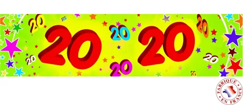 Photo du produit Banderole papier 20 ans 0,16x2,44m
