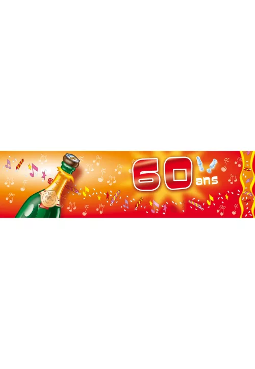 Photo du produit Bannière d'anniversaire 60 ans 70 ans 80 ans