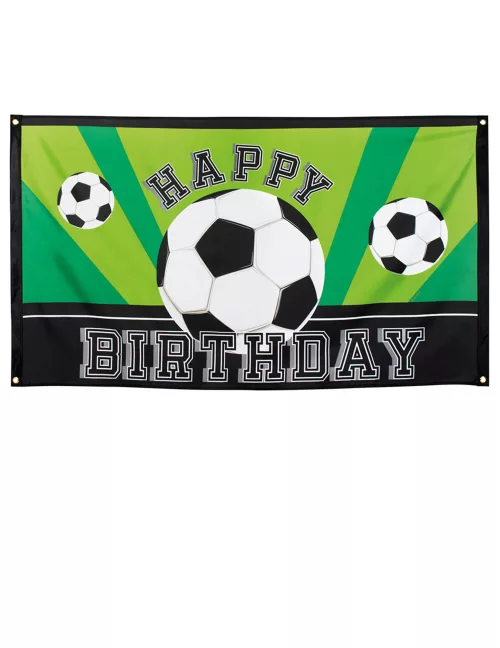 Photo du produit Bannière Happy birthday Foot party 90 X 150 cm