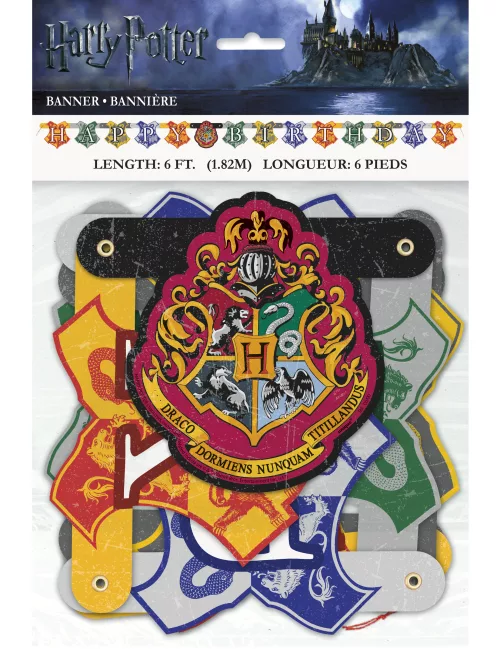 Photo du produit Bannière happy birthday Harry Potter 182 cm