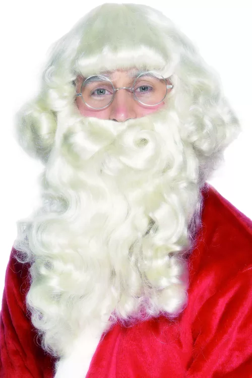Photo du produit Barbe et perruque Père Noël adulte