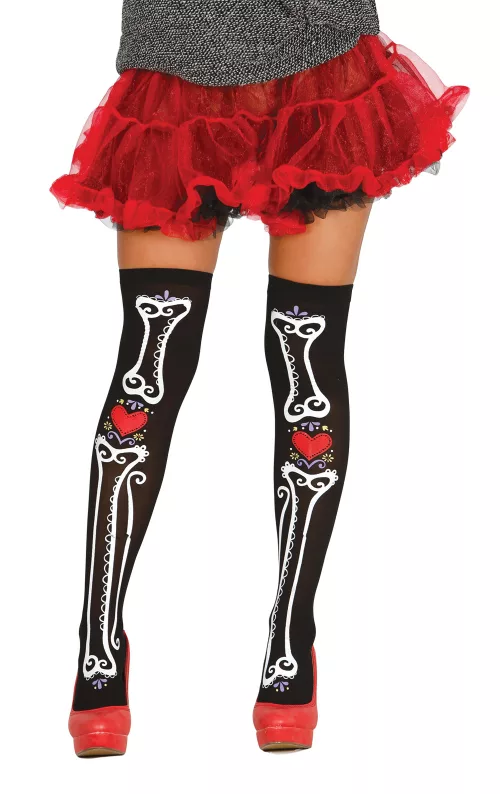 Photo du produit Bas squelette femme Dia de los muertos