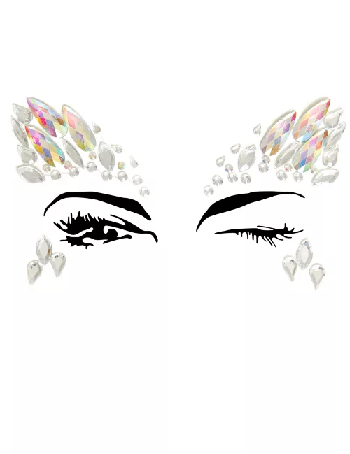 Photo du produit Bijoux pour visage adhésifs motifs céleste adulte