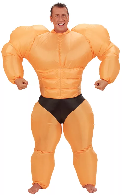 Photo du produit Déguisement humoristique bodybuilder gonflable adulte