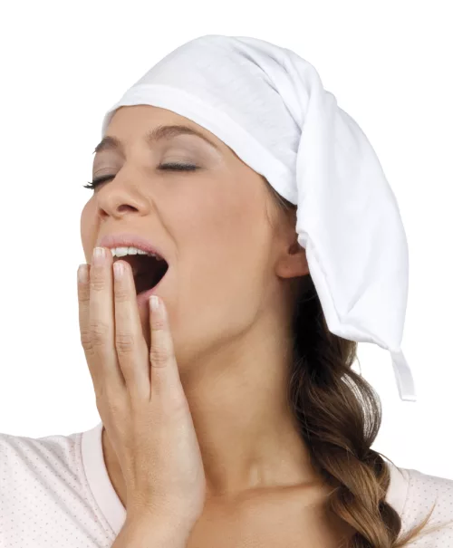 Photo du produit Bonnet de nuit à pointe blanc adulte