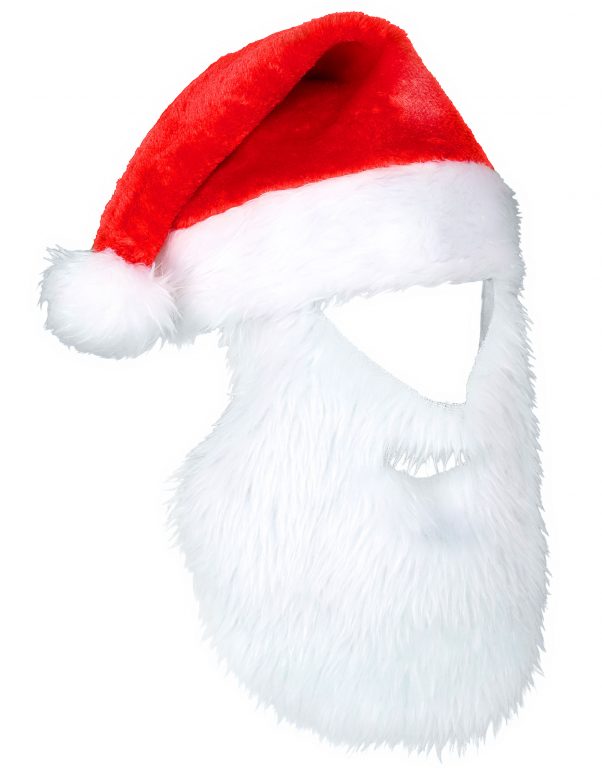 Photo du produit Bonnet Père Noël avec barbe adulte Noël