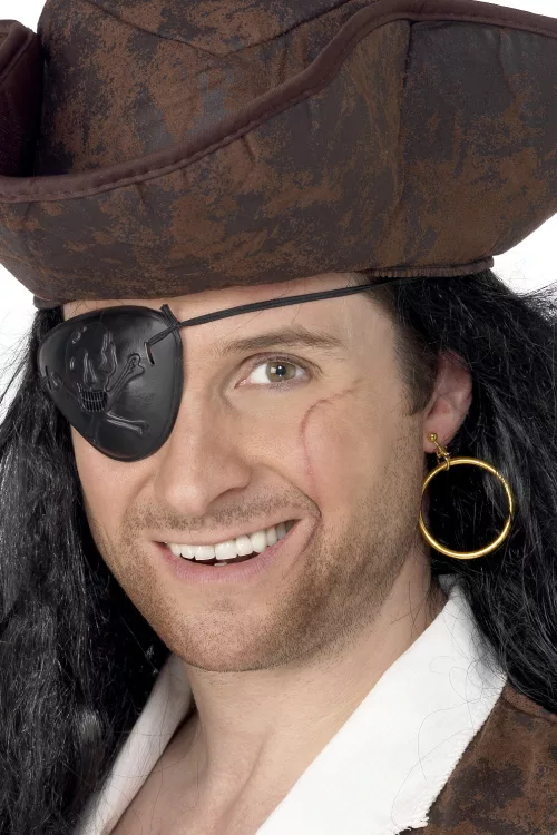 Photo du produit Boucle d'oreille et cache oeil pirate adulte