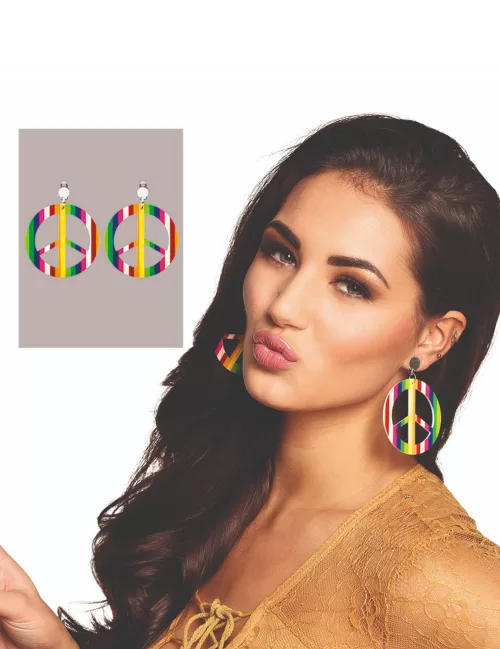 Photo du produit Boucles d'oreille hippie adulte