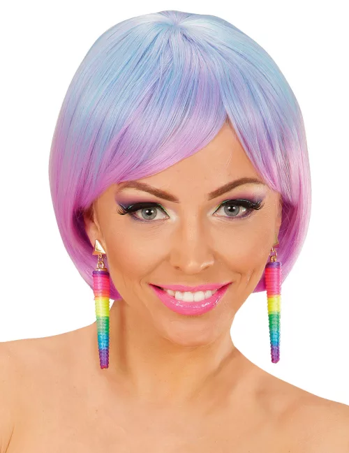 Photo du produit Boucles d'oreilles cones multicolores femme