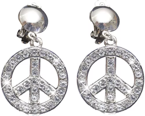 Photo du produit Boucles d'oreilles peace and love adulte