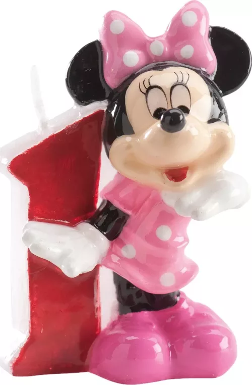 Photo du produit Bougie chiffre 1 Minnie