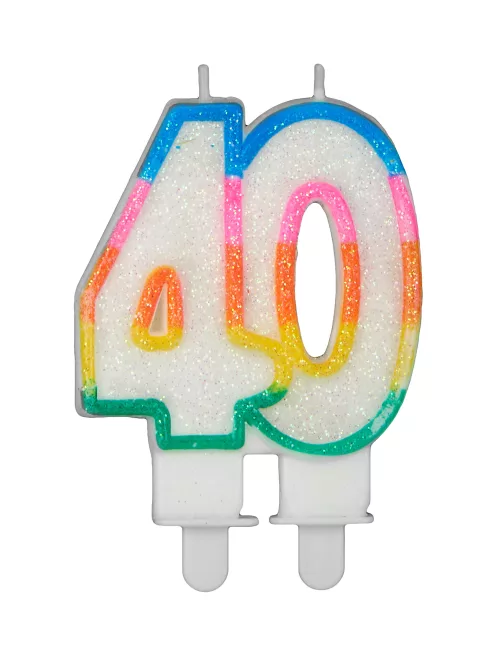 Photo du produit Bougie d'anniversaire chiffre 40