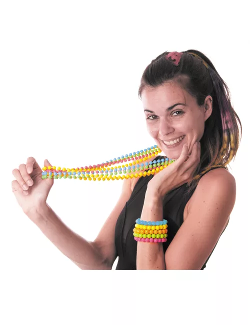 Photo du produit Bracelet perles bleues adulte