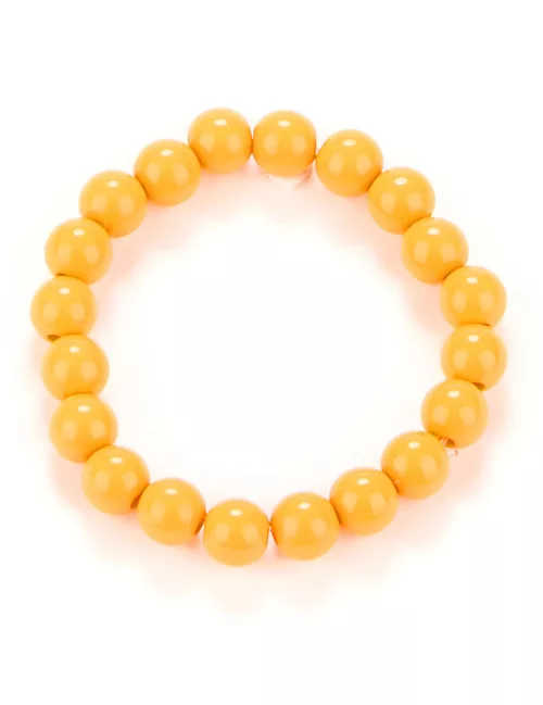 Photo du produit Bracelet perles orange adulte