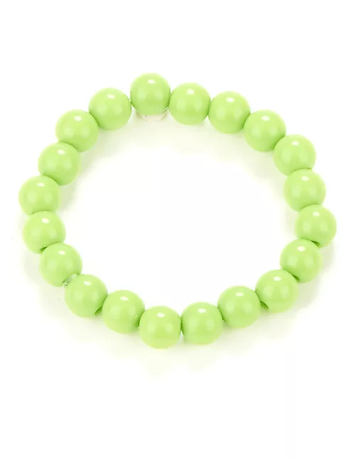 Photo du produit Bracelet perles vertes adulte