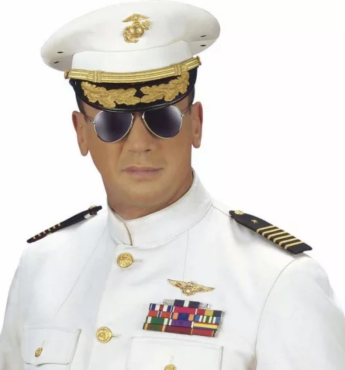Photo du produit Broche pilote aviateur dorée