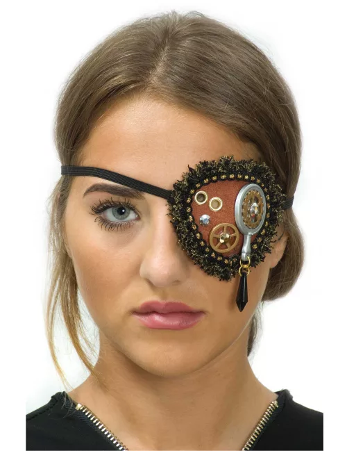 Photo du produit Cache-?il rouages et dentelle femme Steampunk