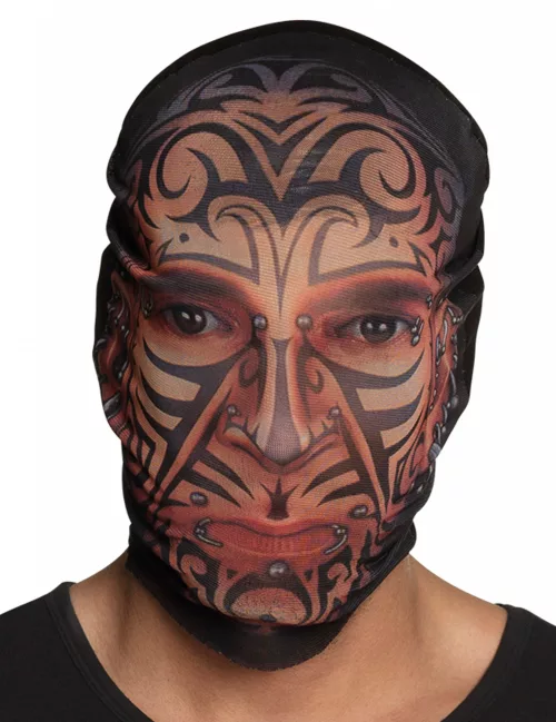Photo du produit Cagoule collants tatouages adulte