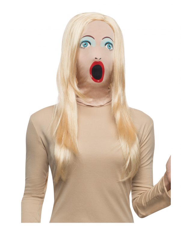 Photo du produit Cagoule poupée gonflable avec Perruque adulte