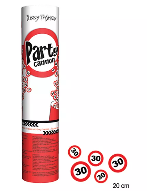 Photo du produit Canon à confettis anniversaire 30 ans
