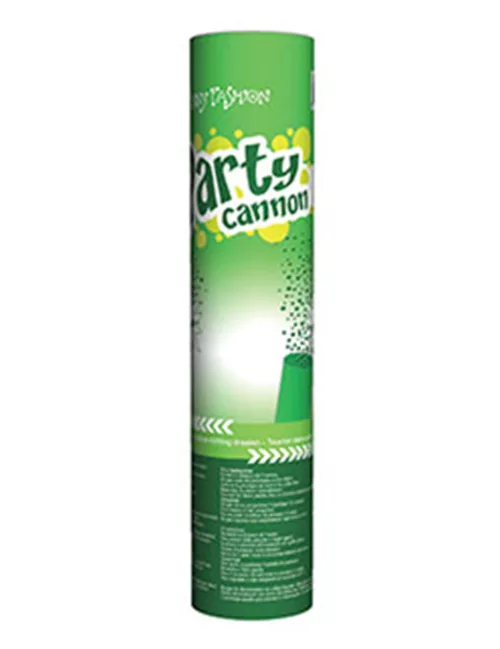 Photo du produit Canon à confettis verts 20 cm
