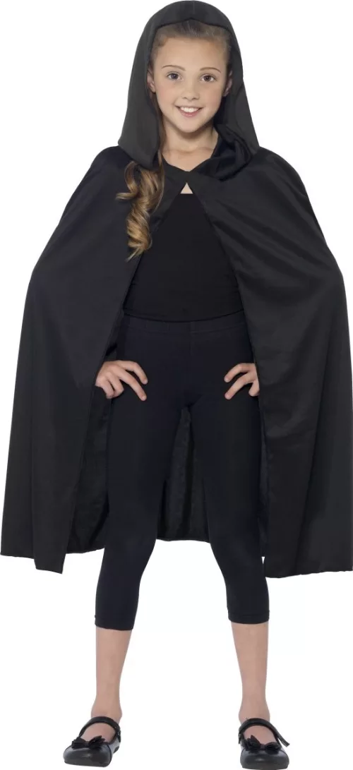 Photo du produit Cape à capuche noire enfant Halloween