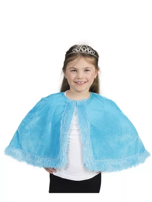 Photo du produit Cape en peluche bleue fille