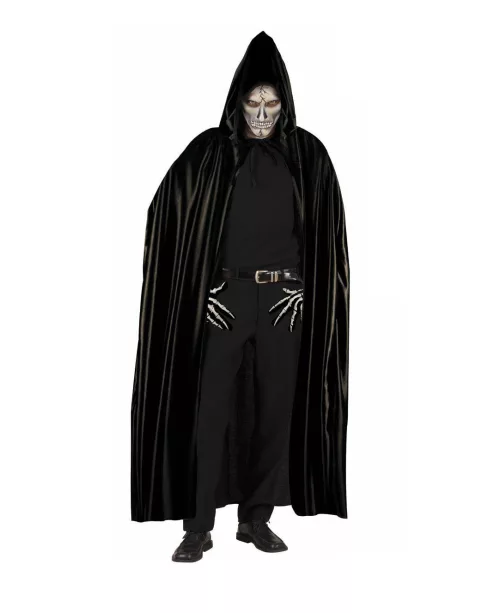 Photo du produit Cape noire avec capuche adulte