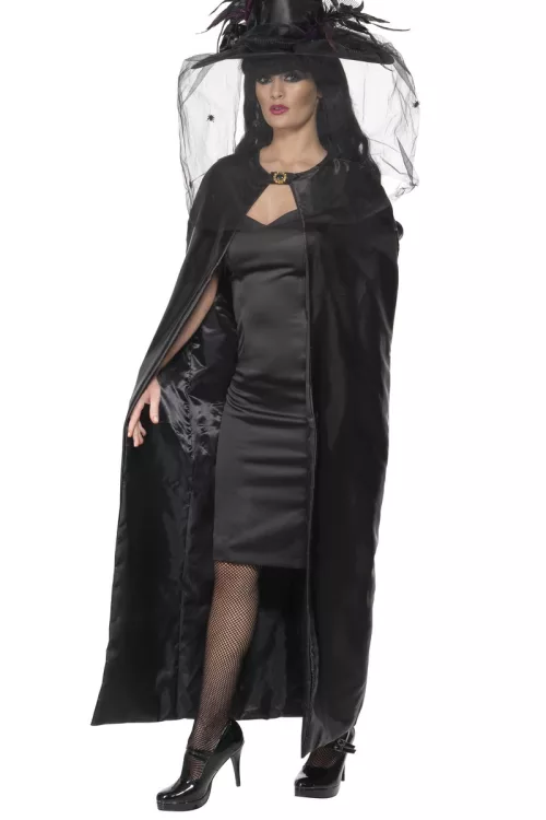 Photo du produit Cape sorcière noire adulte