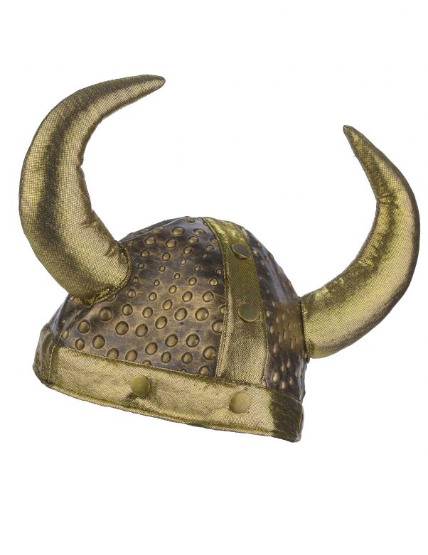 Photo du produit Casque viking souple métallisé adulte