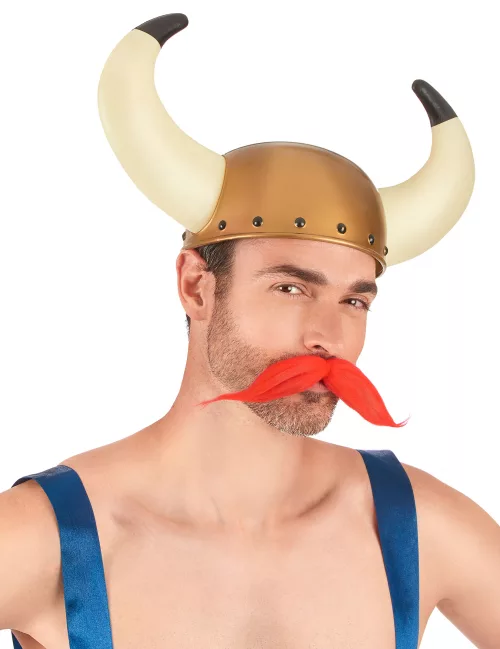 Photo du produit Casque Viking à cornes bicolores adulte