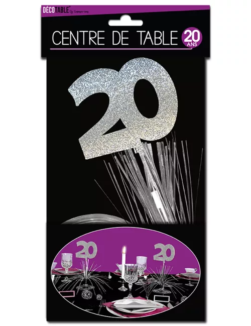 Photo du produit Centre de table 20 ans