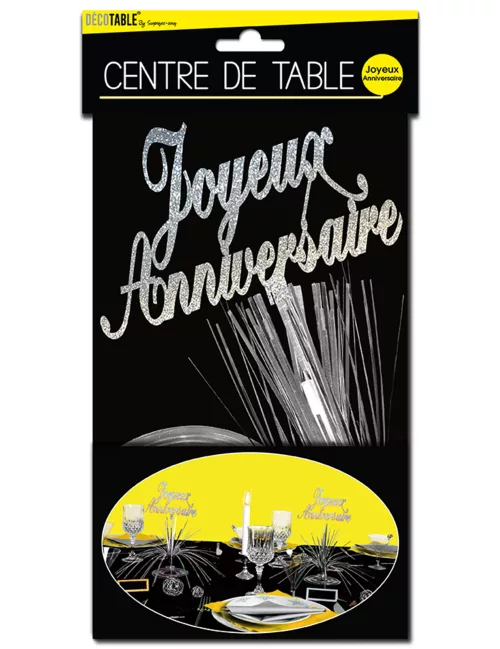 Photo du produit Centre de table Joyeux Anniversaire