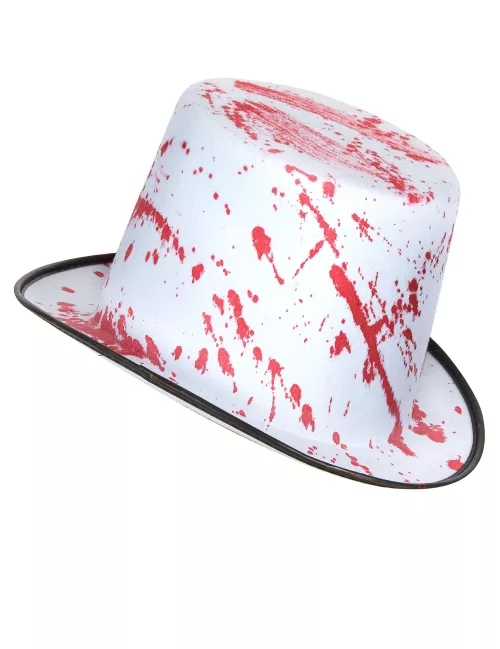 Photo du produit Chapeau blanc taché de sang adulte Halloween