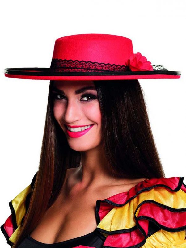 Photo du produit Chapeau danseuse espagnole rouge femme