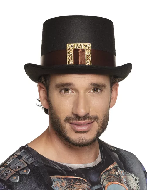 Photo du produit Chapeau haut de forme steampunk avec boucle adulte