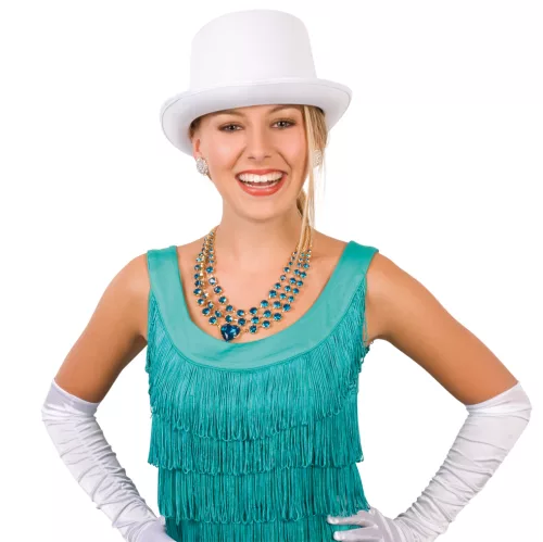 Photo du produit Chapeau haut de forme blanc adulte