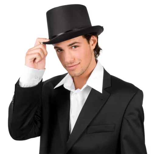 Photo du produit Chapeau haut de forme de gala noir adulte
