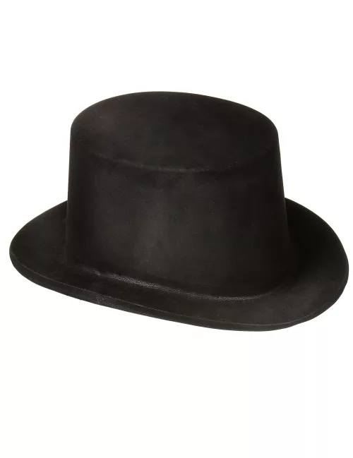 Photo du produit Chapeau haut de forme noir en plastique Adulte
