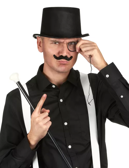 Photo du produit Chapeau haut de forme noir en plastique Adulte